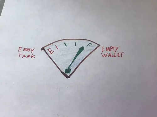 empty tank empty wallet